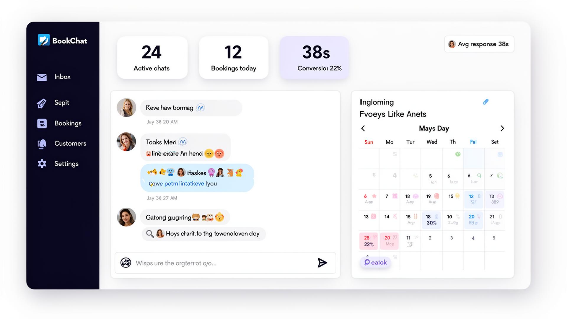 AppointPax Pro - Conversational Appointment Scheduling interface